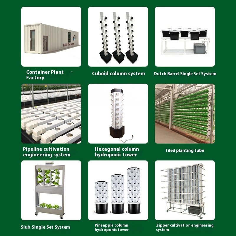 Soilless Hydroponic Planting Tower Rooftop Fog Cultivation Equipment Campus Farming Greenhouses Agricultural Greenhouses