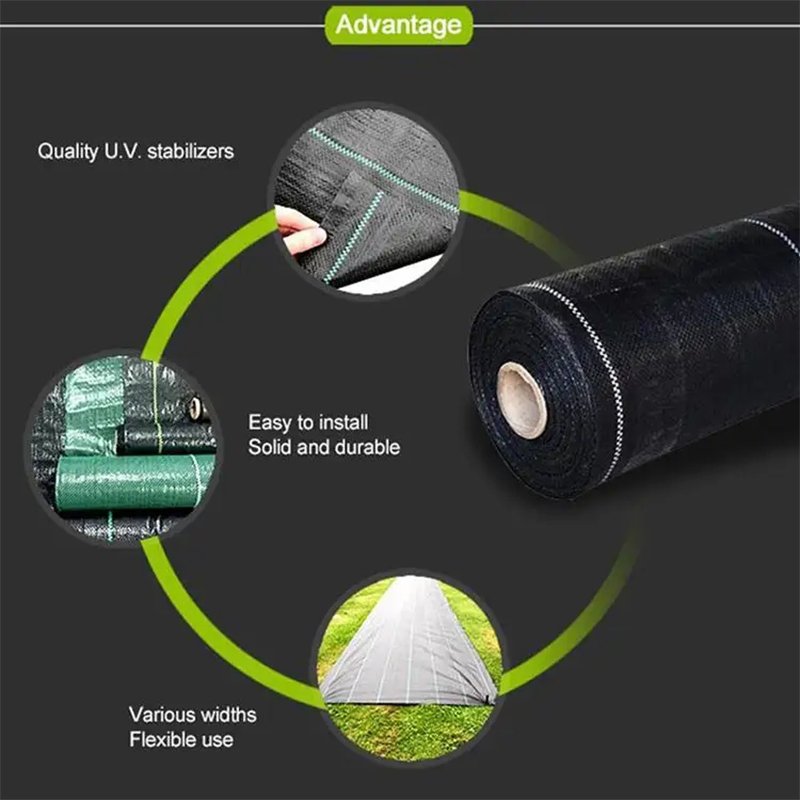 weed control fabric pp woven weed mat Fabric Cloth Barrier Non Woven Mat For Agricultural Ground Cover