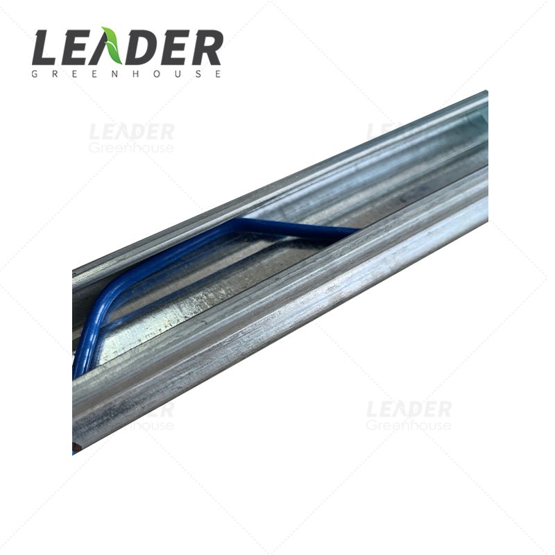 Agricultural poly tunnel greenhouse wiggle wire 0.7 galvanized 1.0 aluminum film rail c channel track double spring lock profile