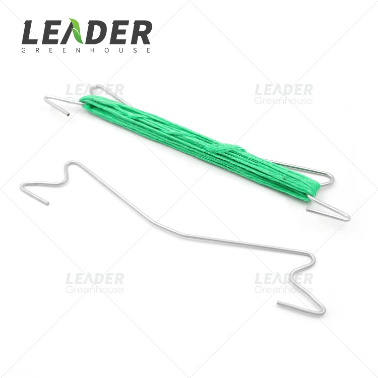 Agricultural Greenhouse Accessories Vegetable Metal Hanging Galvanized Steel Tomato Hook/Tomato Grow Support Hook With Rope
