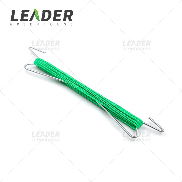 Agricultural Greenhouse Accessories Vegetable Metal Hanging Galvanized Steel Tomato Hook/Tomato Grow Support Hook With Rope