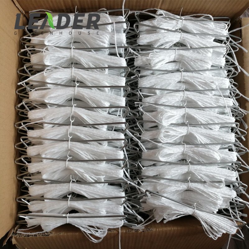 Agricultural Greenhouse Accessories Vegetable Metal Hanging Galvanized Steel Tomato Hook/Tomato Grow Support Hook With Rope