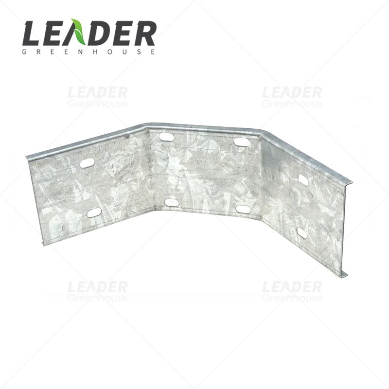 Multi Span Greenhouse Gutter Supporting Accessories 1.5mm Galvanized Rain Gutter Bracket