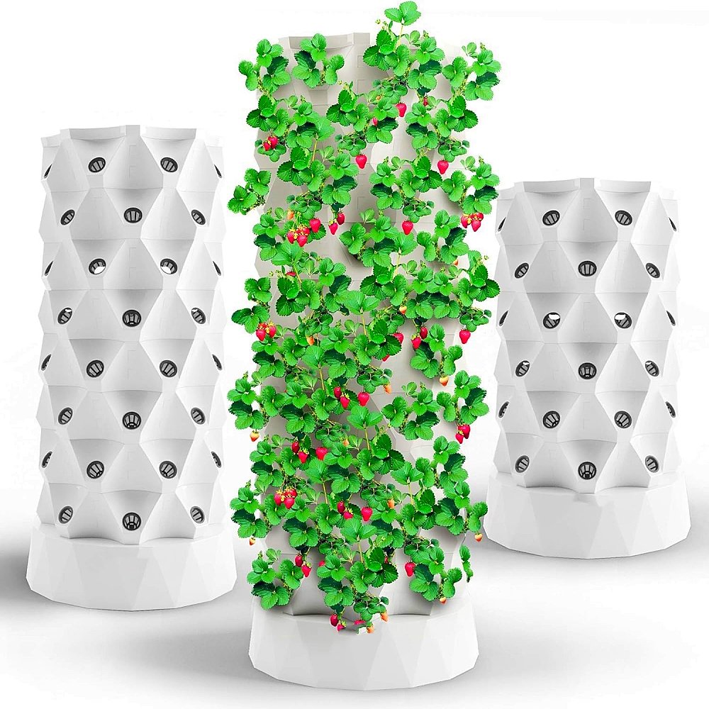 Small Size Vertical Hydroponic Tower Garden Aeroponic Growing System for Plant Usage Made of PP Agricultural Greenhouse