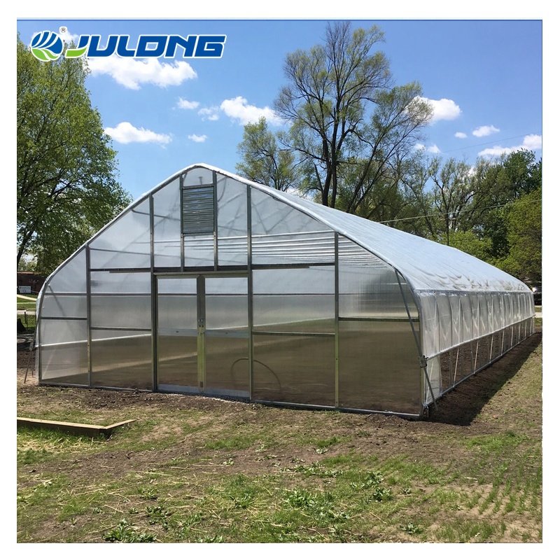 China Winter Green House For Vegetables Agriculture Productive Plastic Shed Single-span Agricultural Greenhouse For Sale