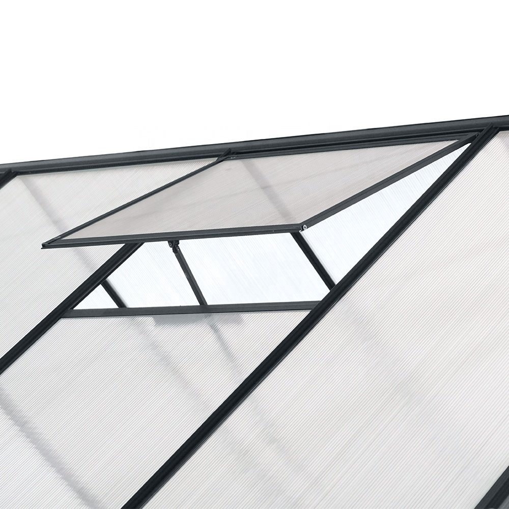 4.8m2 Direct factory selling outdoor metal frame greenhouse small green house polycarbonate greenhouse