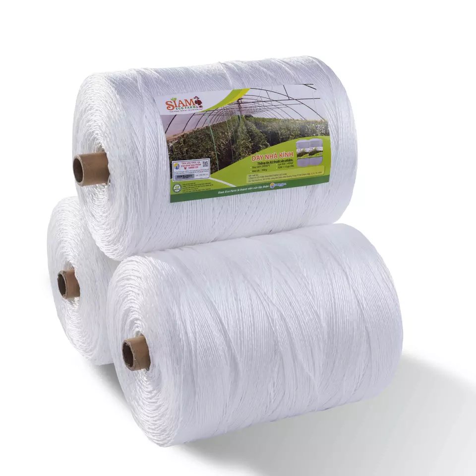 India Factory's Large Size 1mm 2mm Steel String Thread for Agriculture Greenhouse Tomato & Banana Cheap PP Baler Twine Multipack