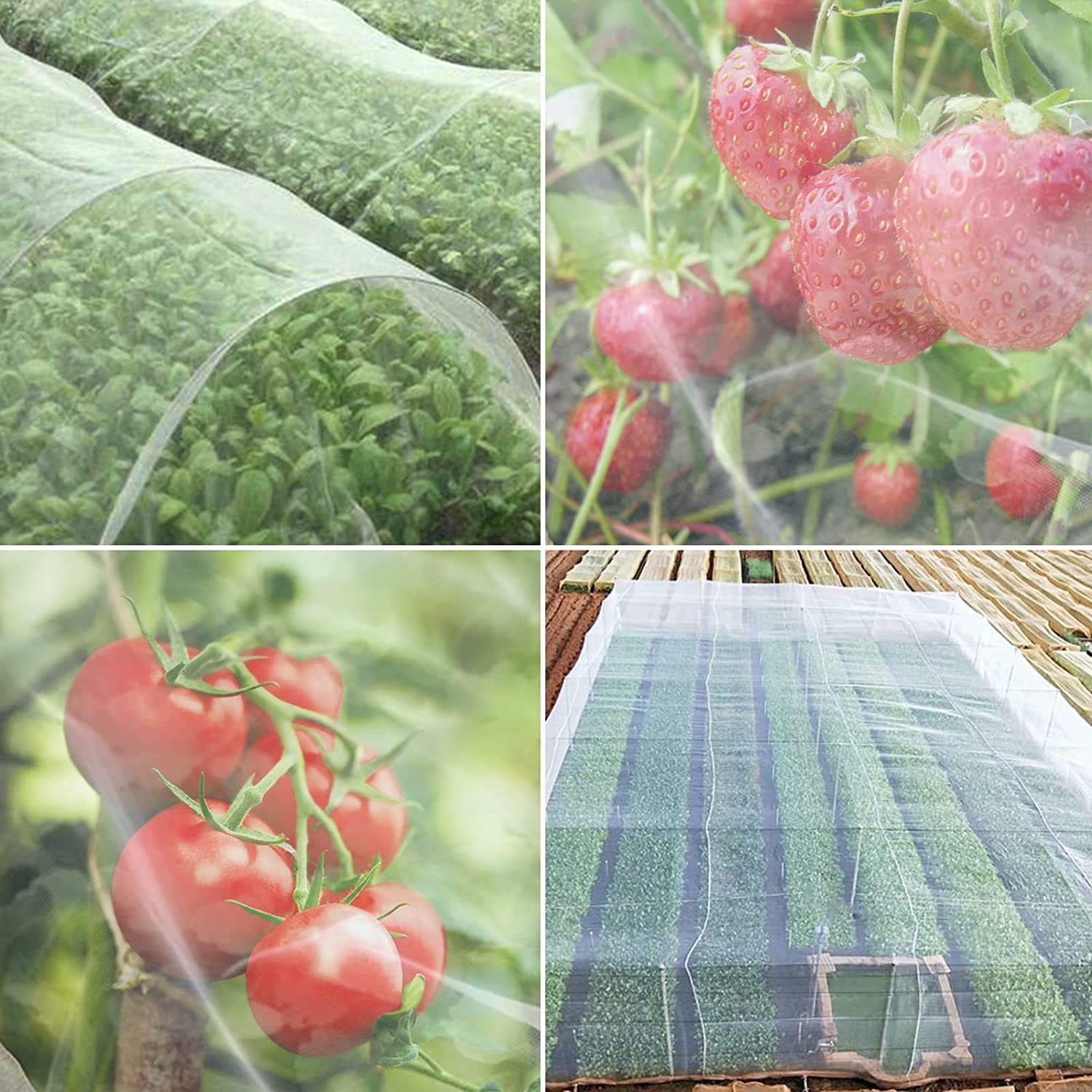 Greenhouse Insect Net Garden Netting Plant Covers Garden Mesh Greenhouse Row Cover Protection Mesh Net for Protect Plants