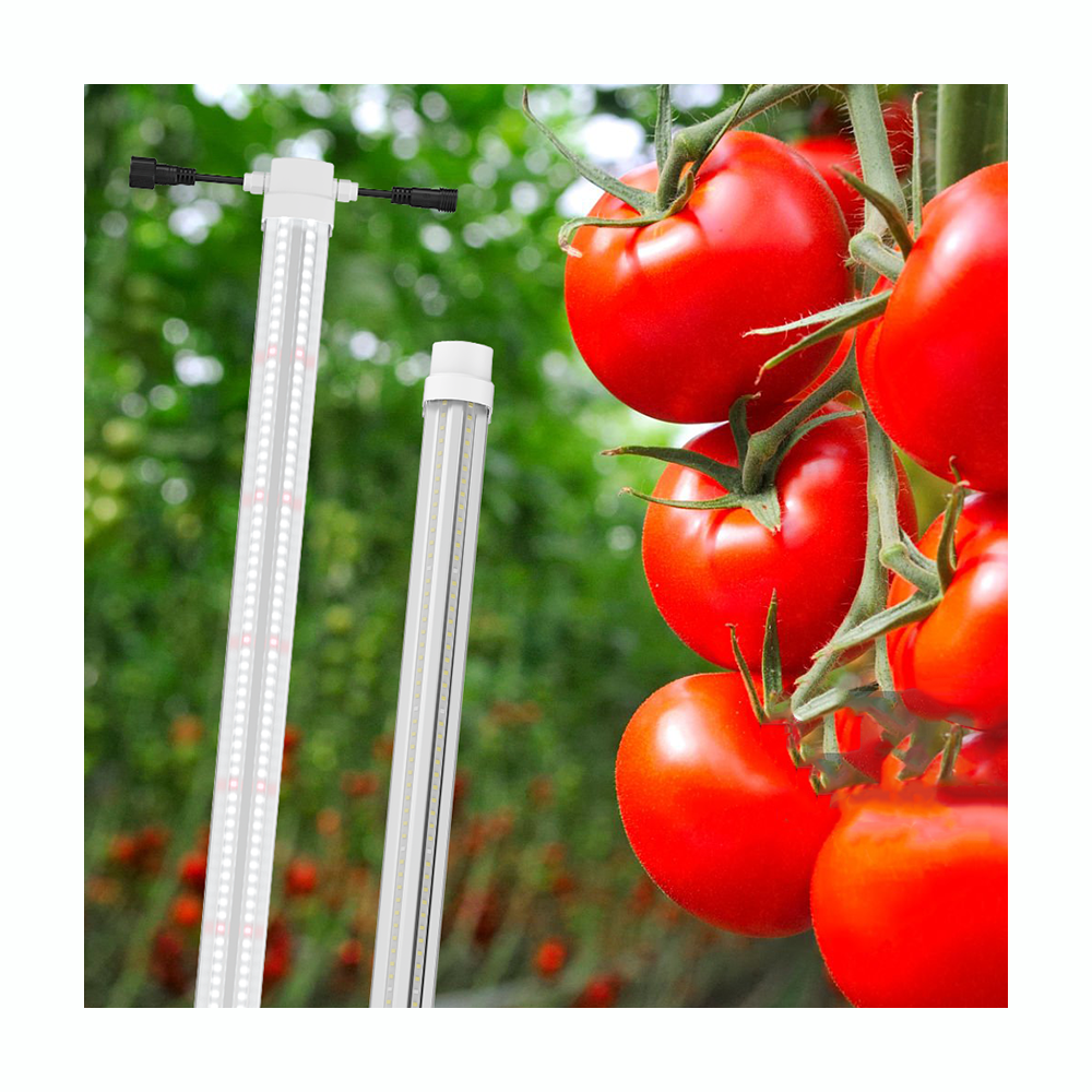 Waterproof LED Grow Light Tube Full Spectrum Enhances Growth Vegetables Fruits Vertical Farm Greenhouse Hydroponic Plants