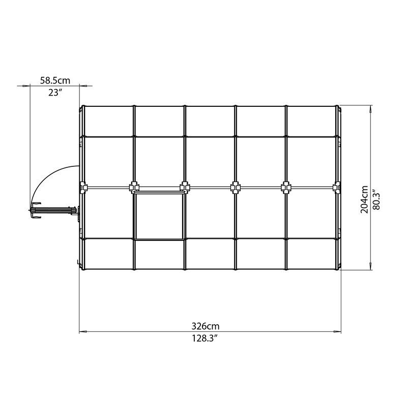 Good quality hot-sale polycarbonate sheet for small garden greenhouse
