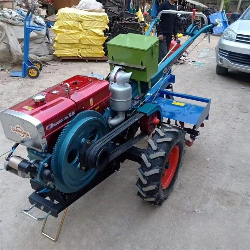 Walking Tractor with Rotary Tiller All-in-one Machine Walking Belt Weeding Machine Agricultural Multi-purpose Walking Tractor