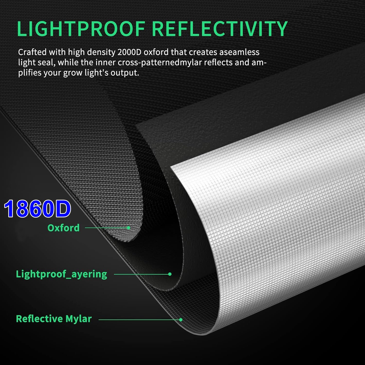 100*100*200cm farm system grow tent 1860D agricultural tent 3.0μmol/J Spydr led grow light tent kit complete