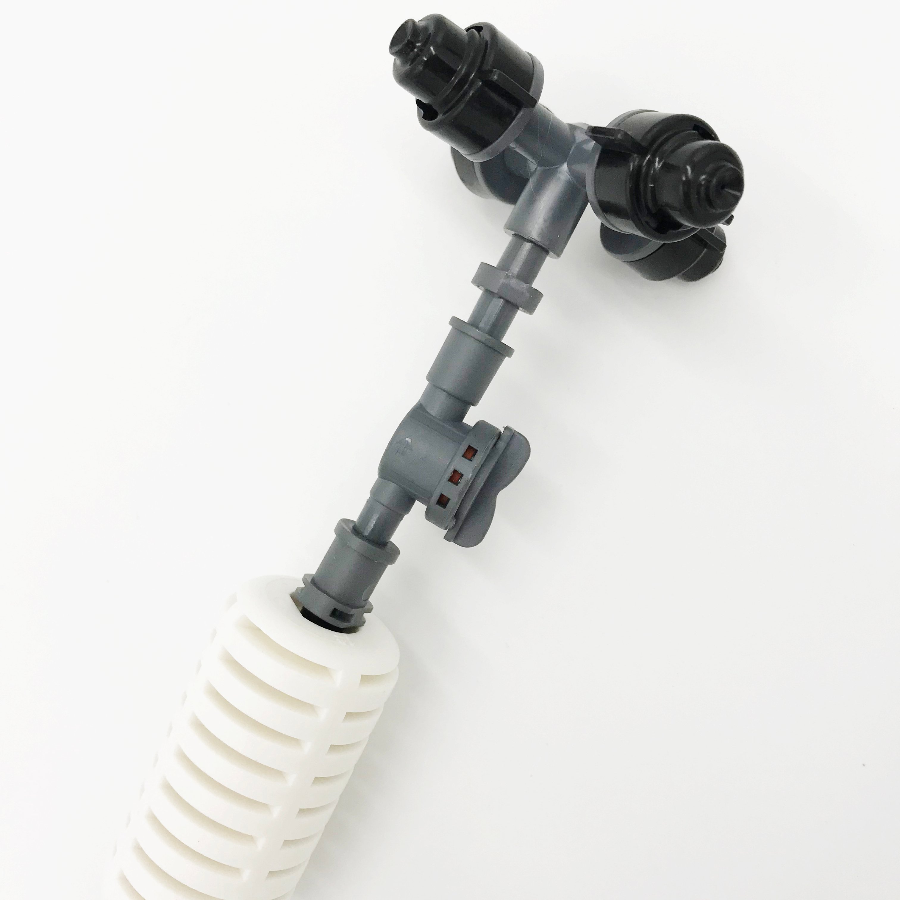 Four Way Cross Misting Irrigation System Micro Sprinkler Fogger Spray Nozzle Garden Hanging Sprinkler