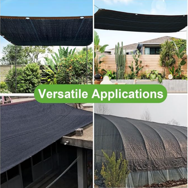 Black shade net rolls agricultural greenhouse outdoor shade net farming sun shade net