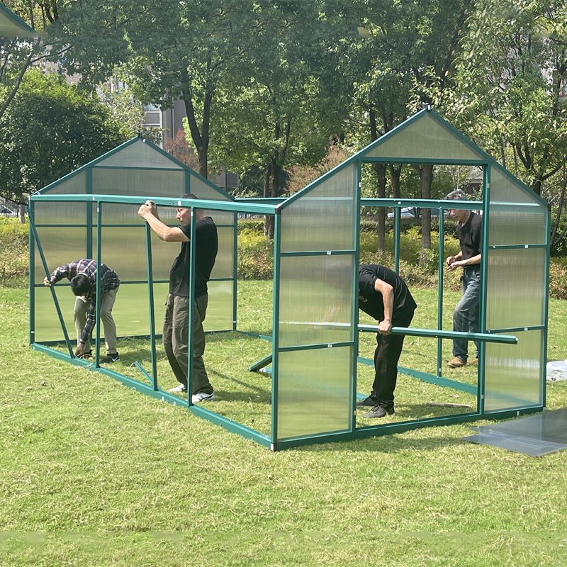 OEM ODM Manufacturer Single Span Home Prefabricate Structure Victorian Tropical Strawberry Tomato Greenhouse