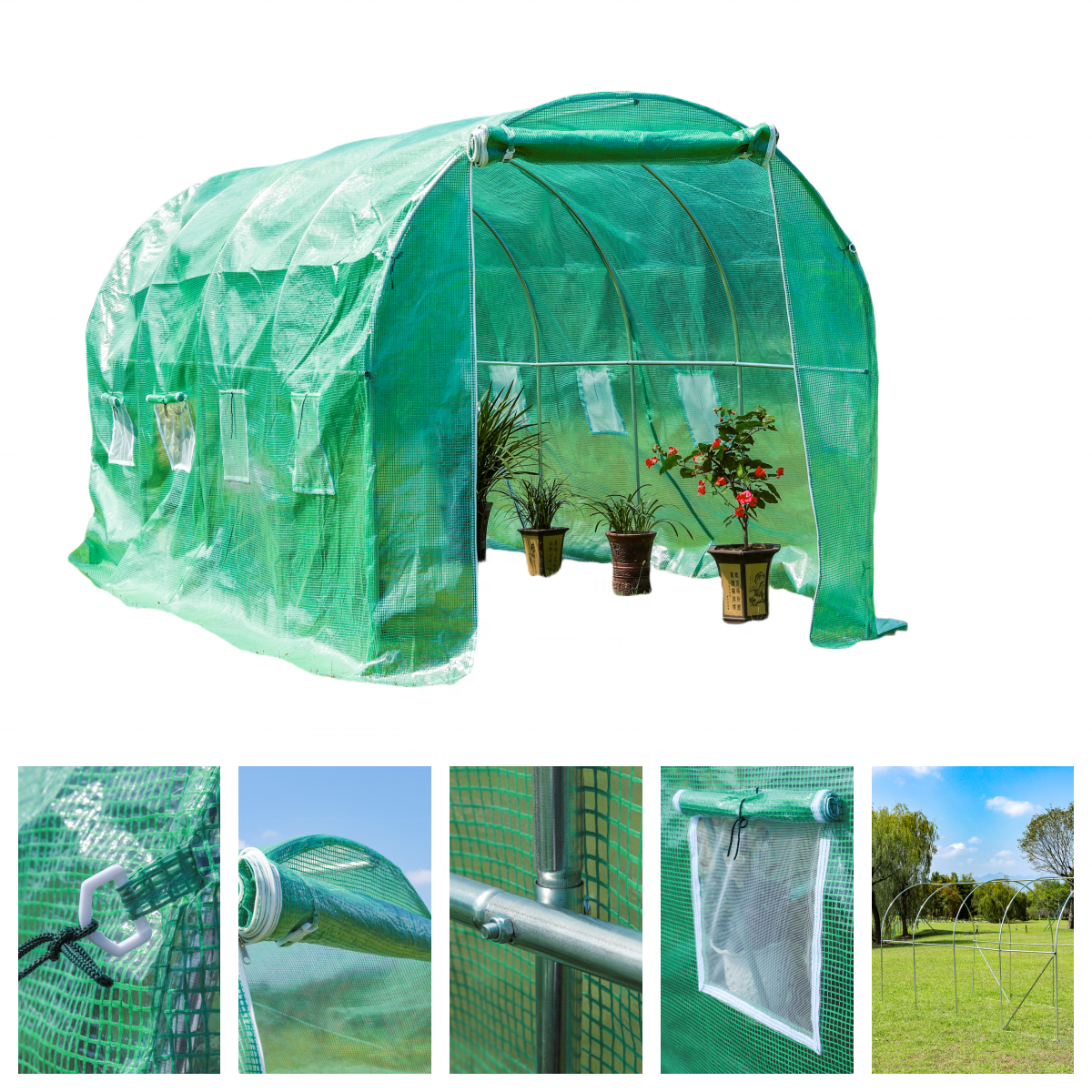 400x200x200cm Mini Home Garden Greenhouse for Flowers and Seeds