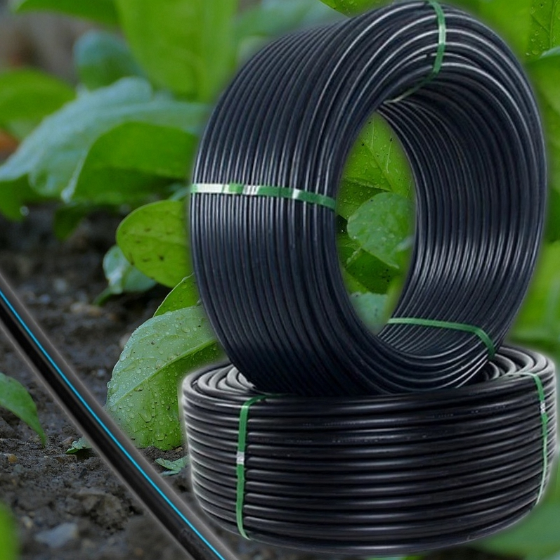Agriculture Greenhouse Cylindrical Drip Pipe High Quality Pe Lay Flat Drip Irrigation Hose Pipe