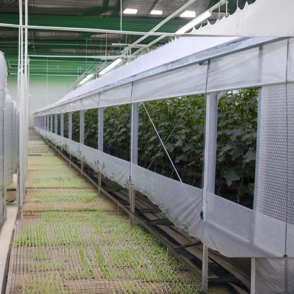 Large Low-Cost 2024 PO Film Material Agricultural Commercial 40X100m Single Span Tunnel Greenhouse for Sale