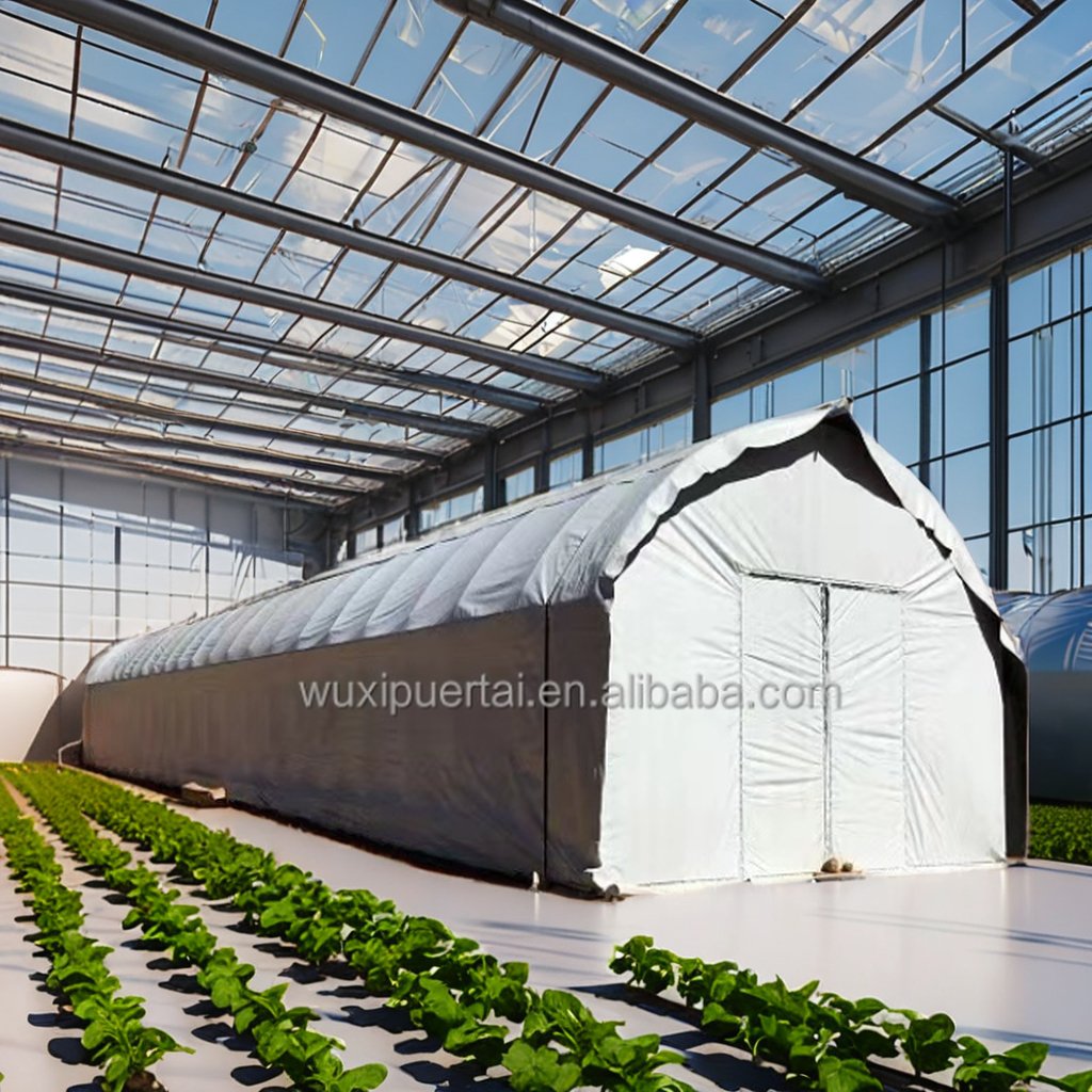 Large Hydroponic Greenhouse Assembly Kit Double Medical Plant Growth Lamp PVC Steel Equipment Agriculture Hemp Light Deprivation