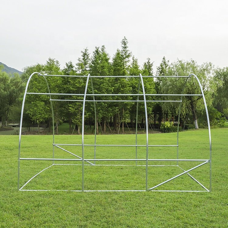 300x300x200cm agricultural greenhouses portable round top poly tunnel greenhouse for flower growing