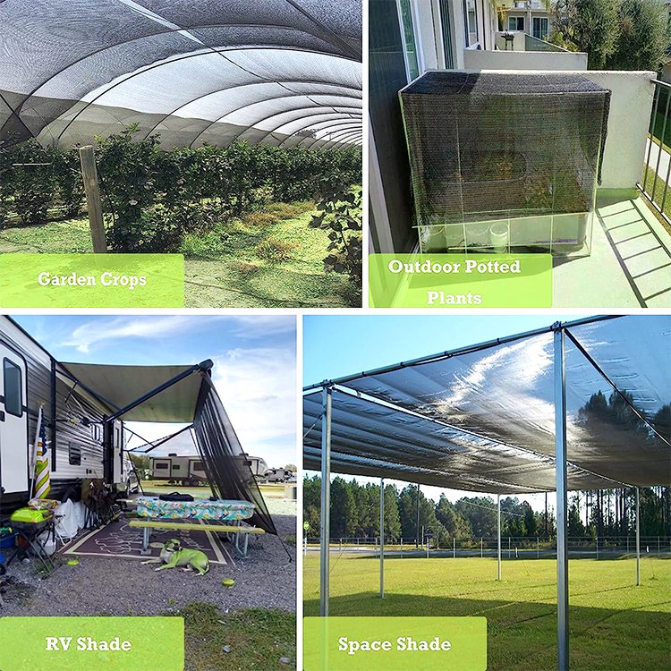 40gsm Black Knitted Shade Net For Agriculture