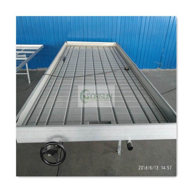 Greenhouse Grow Table 4x8 Flood Trays Ebb And Flow System Rolling Bench Grow Tables