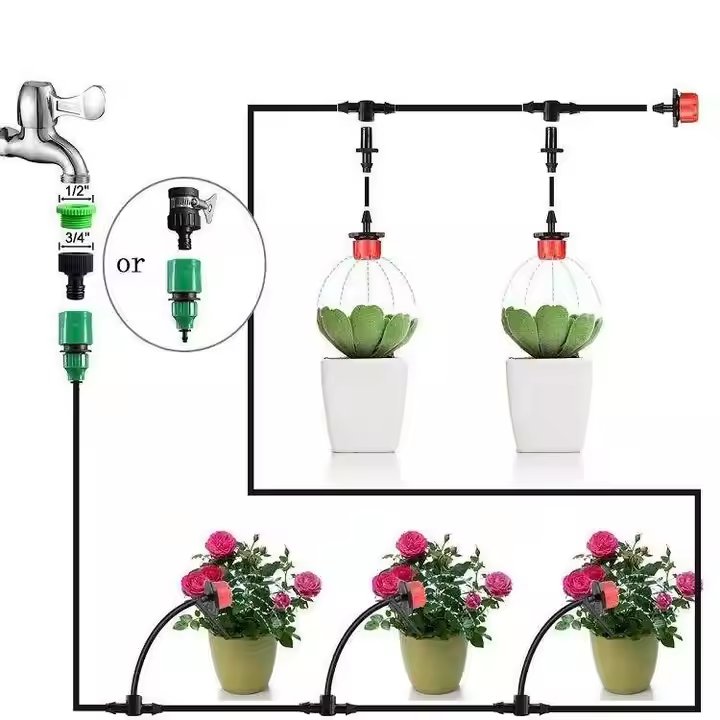 LJGG Mini Micro Spray Atomization Sprinkler Hanging Irrigation Set for Agricultural Greenhouses Watering Drip Irrigation System