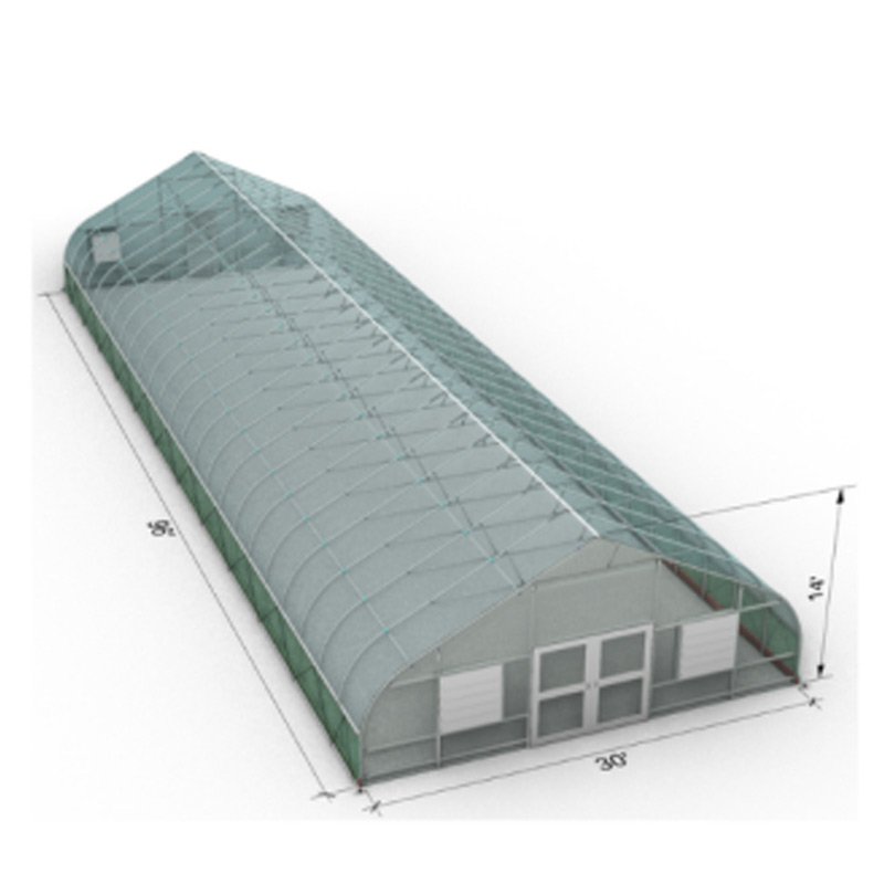 Cheap High tunnel Gothic Structure Greenhouses for vegetable and tomato growing film arch hoop house
