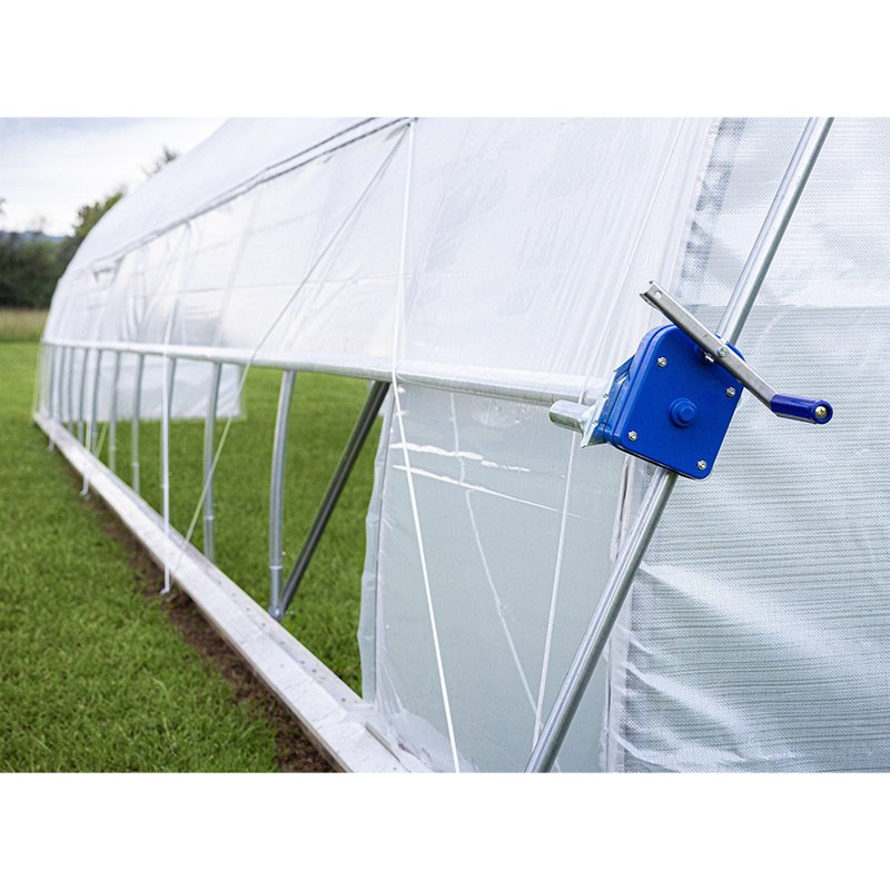 Cheap High tunnel Gothic Structure Greenhouses for vegetable and tomato growing film arch hoop house