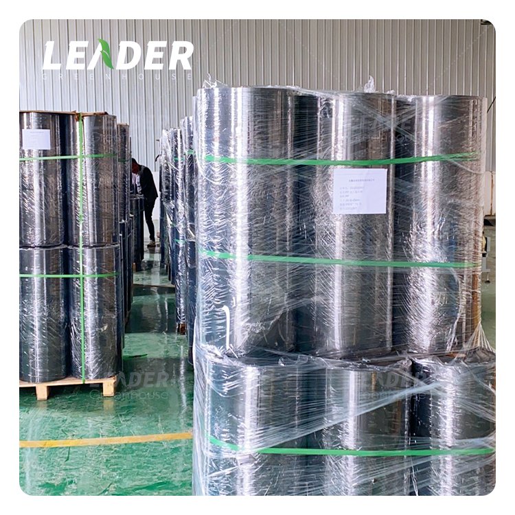agricultural tunnel greenhouse hydroponic system black/white PP growing gutter soilless cultivation strawberry with drain spacer