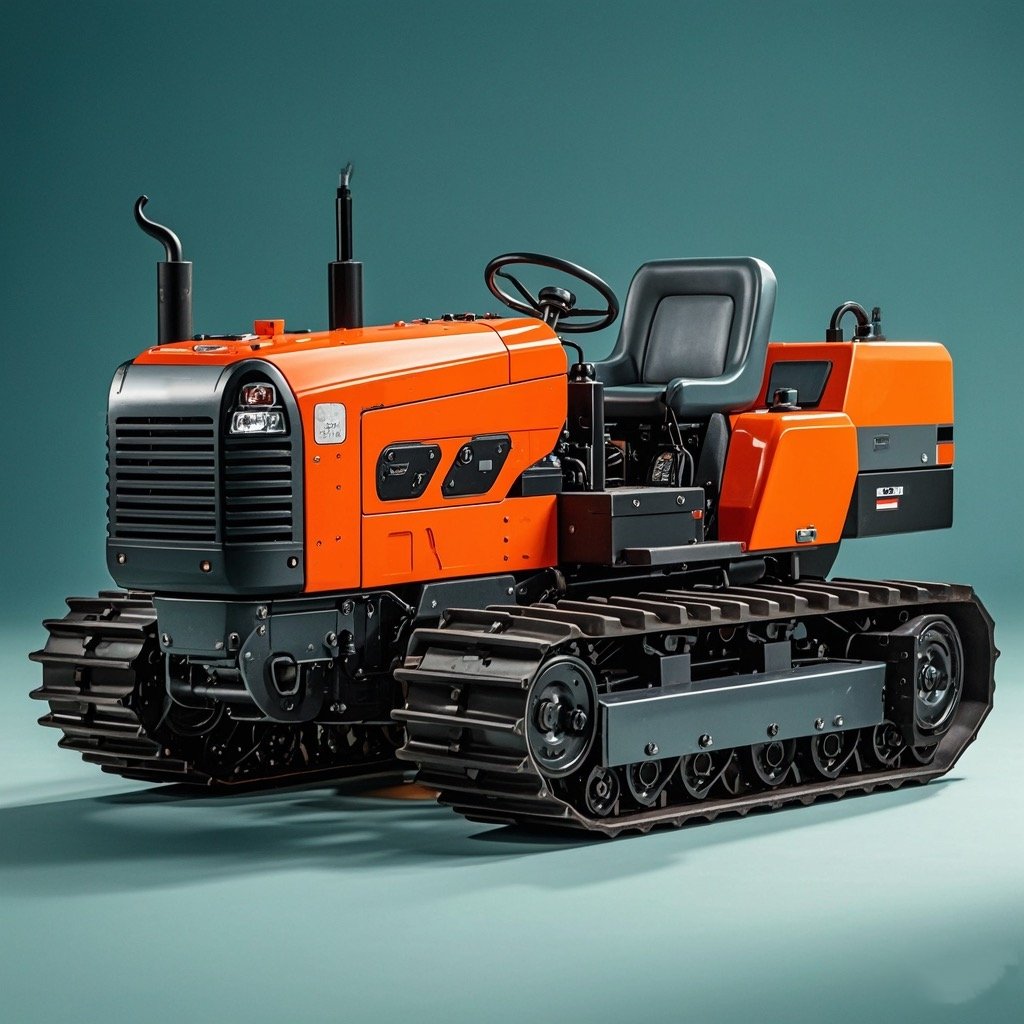 100 HP Small Crawler Tractor with Plow Paddy Field and Dry Field Farm Tractor