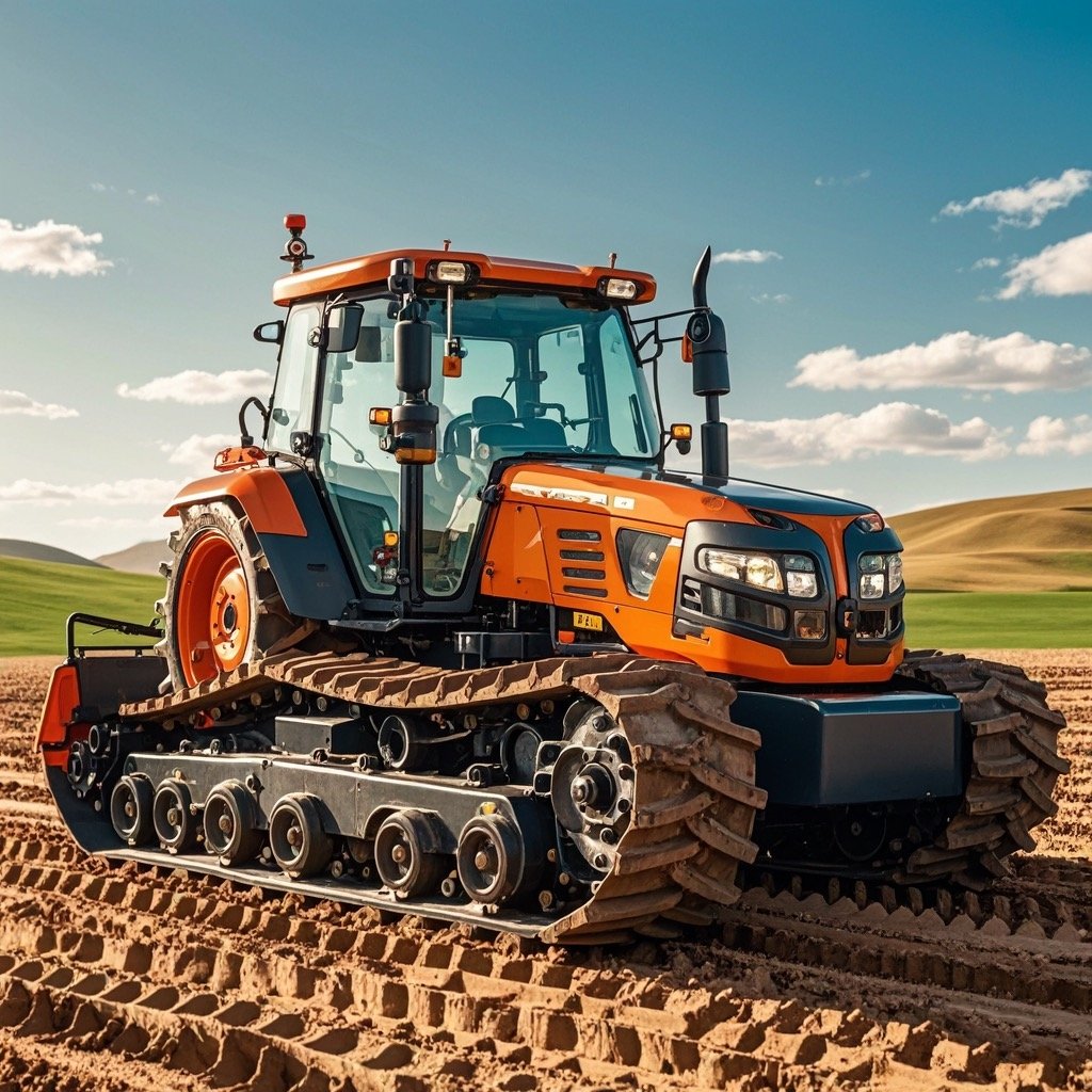 100 HP Small Crawler Tractor with Plow Paddy Field and Dry Field Farm Tractor