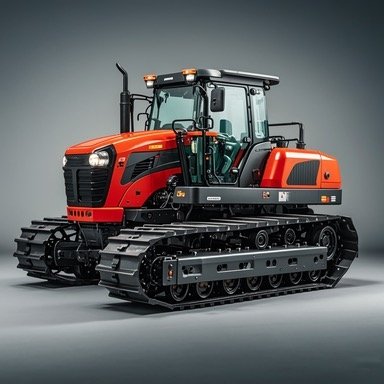 100 HP Small Crawler Tractor with Plow Paddy Field and Dry Field Farm Tractor