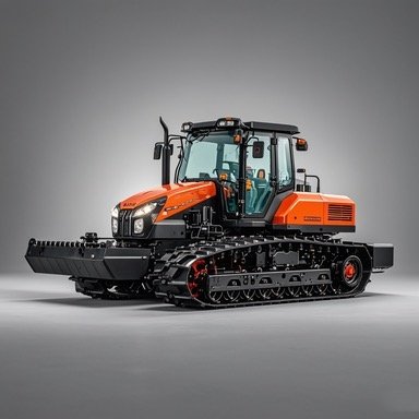 100 HP Small Crawler Tractor with Plow Paddy Field and Dry Field Farm Tractor