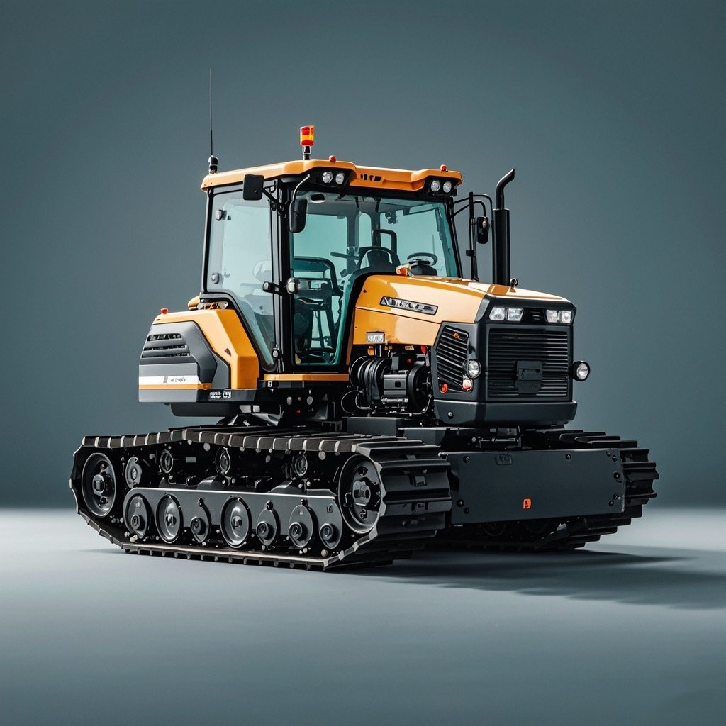 100 HP Small Crawler Tractor with Plow Paddy Field and Dry Field Farm Tractor