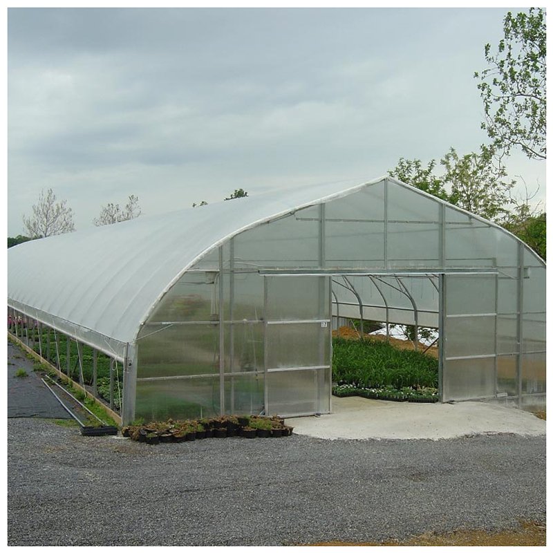 Low Cost Gable Front Greenhouse Kit with Hoops Tunnel Arch Pipes for Strawberry Rose Cultivation Agricultural Greenhouses