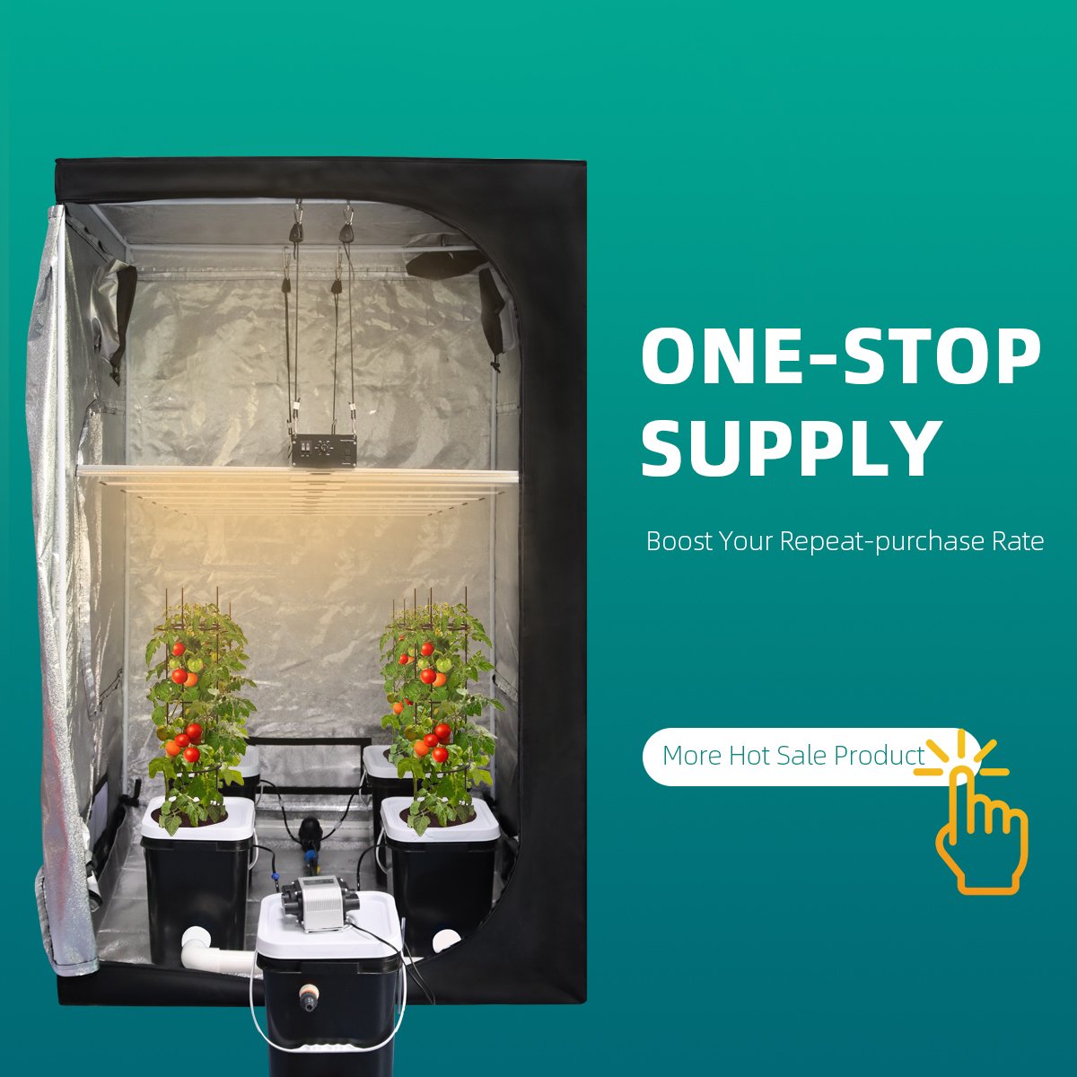 Customizable Hydroponics System At Home Autopot 9Xl Hydroponic System Agricultural Greenhouse Tomatoes Hydroponic Manufacture