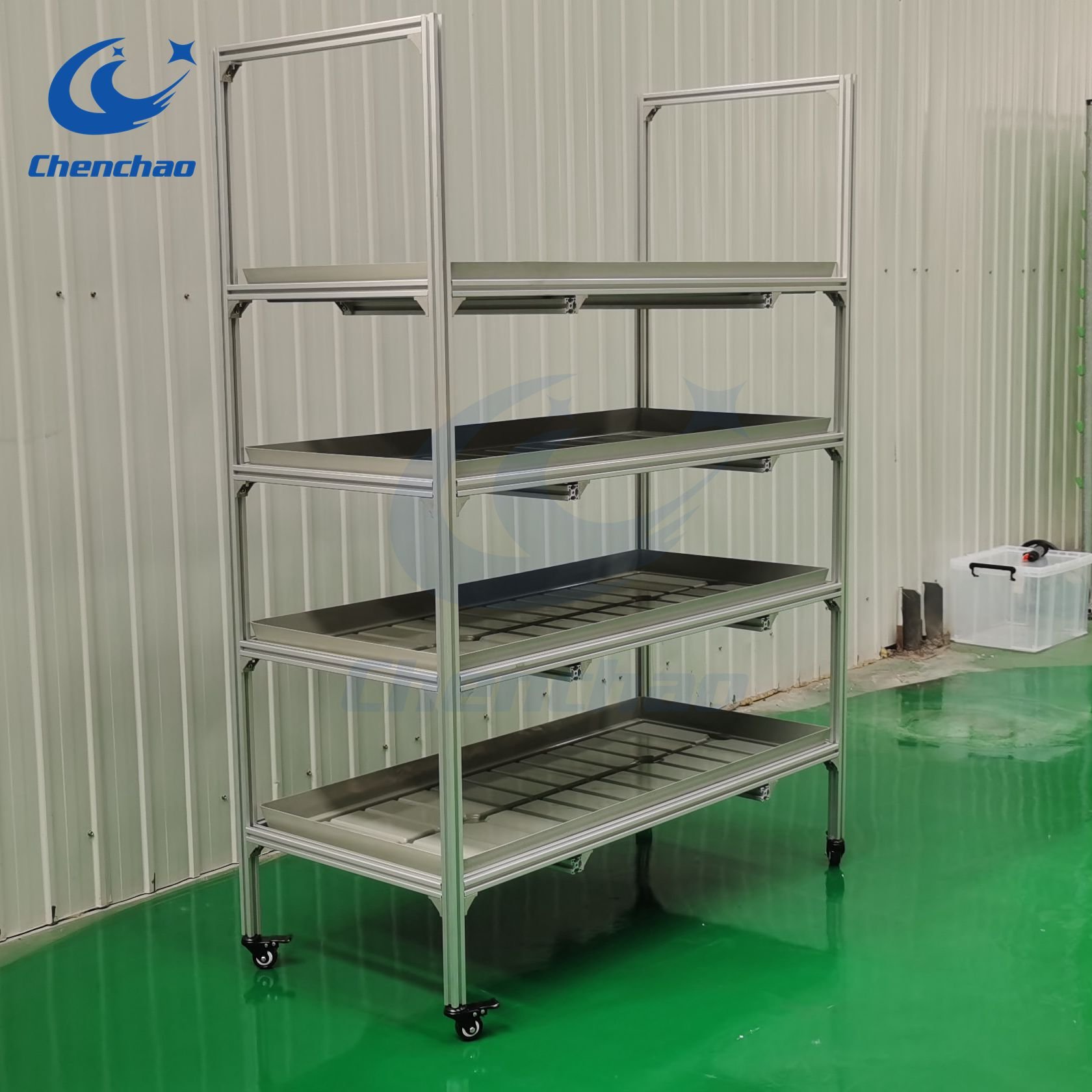 drip irrigation rolling table top potting benches growing tables