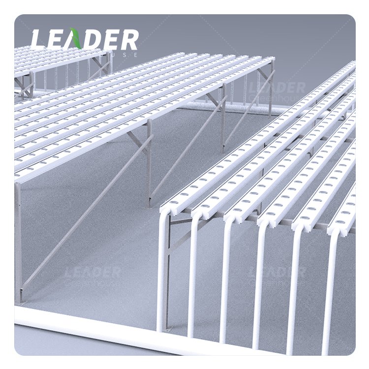Agriculture Hydroponic NFT Canal De Tubo De PVC 1 Flat NFT Growing Bench System For Lettuce/Strawberry