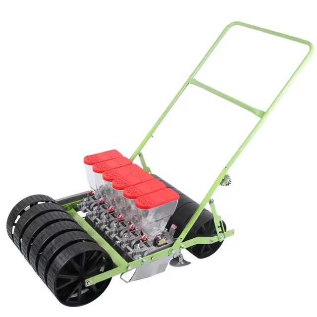 Planters Seeder Machine Hand Propelled 4 Row Agricultural Machinery Rapeseed Seed Sowing Rice Planting Vegetable