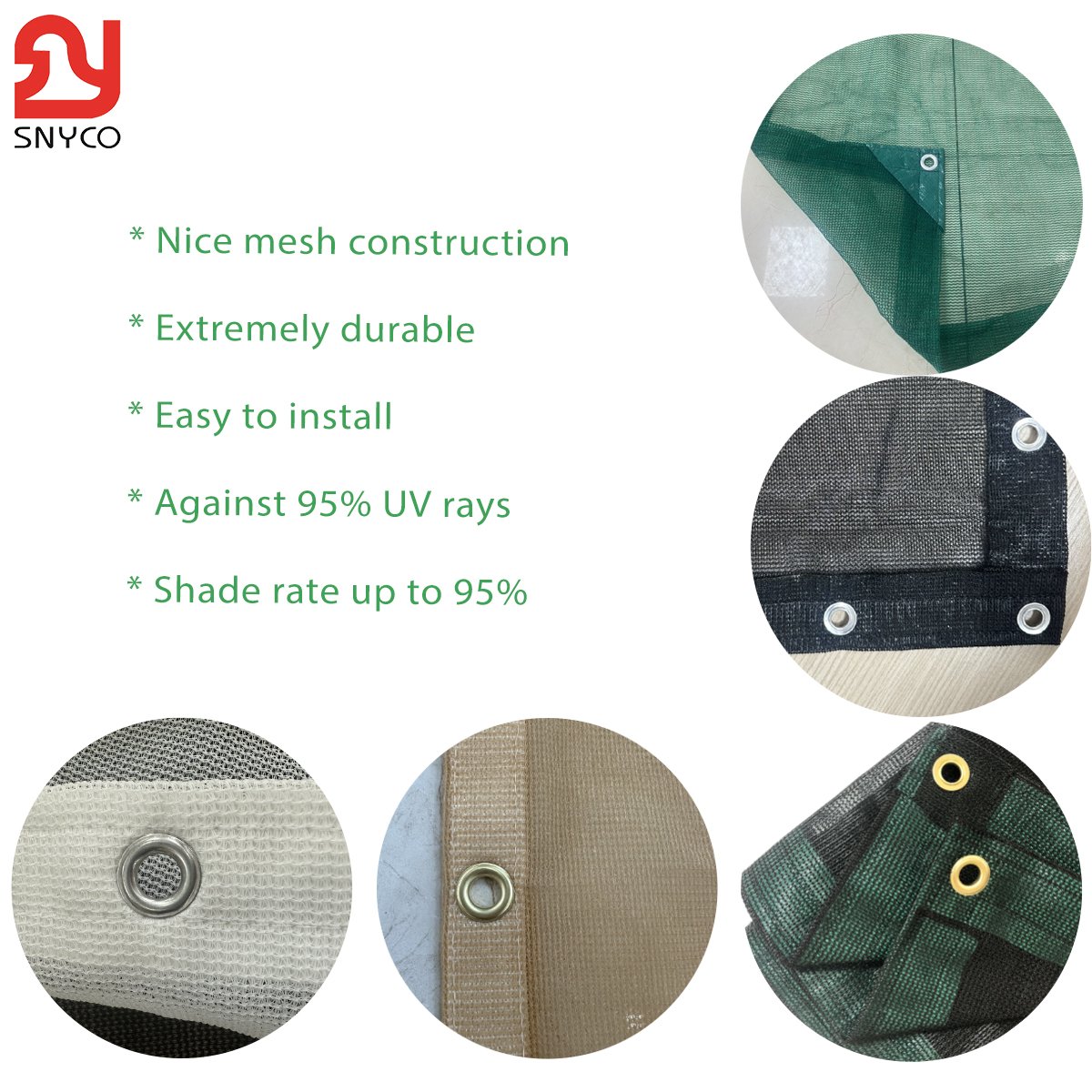 Mono Mono 100% HPDE Anti UV Shade Sail Netting for Agriculture Carport Patio Waterproof Folding Feature HDPE Plastic Type