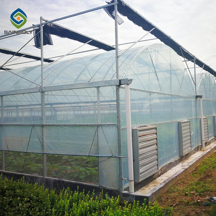 Sainpoly Hot Sale Agricultural Greenhouses Plastic Films Greenhouse Large Small Sizes