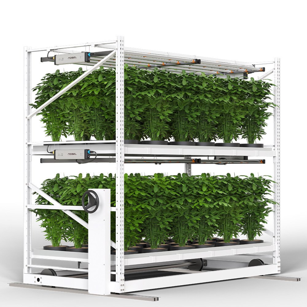 Farming Custom Rolling Bench Grow Tables Frame Commercial Greenhouse Steel Mesh Rolling Benches For Agriculture Nursery Planting