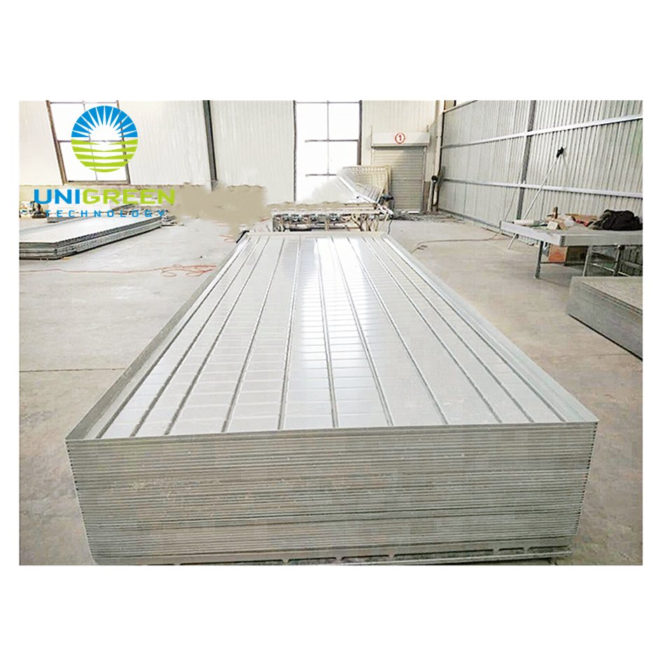 Abs Ebb And Flow Seedbed Rolling Bench And Table 5' 4' ABS Ebb and Flood Tray With Grow Stand For Hydroponics Greenhouse System