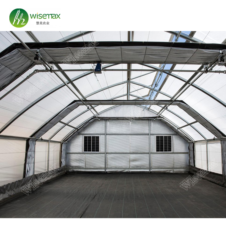 Medical planting agricultural greenhouse with blackout curtain