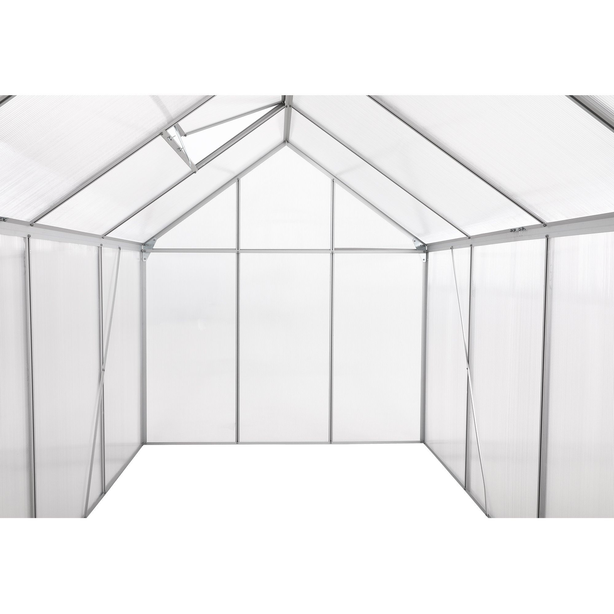 Beautiful Pc Polycarbonate Sheet Outdoor Green Houses Aluminum Frame Garden Greenhouse
