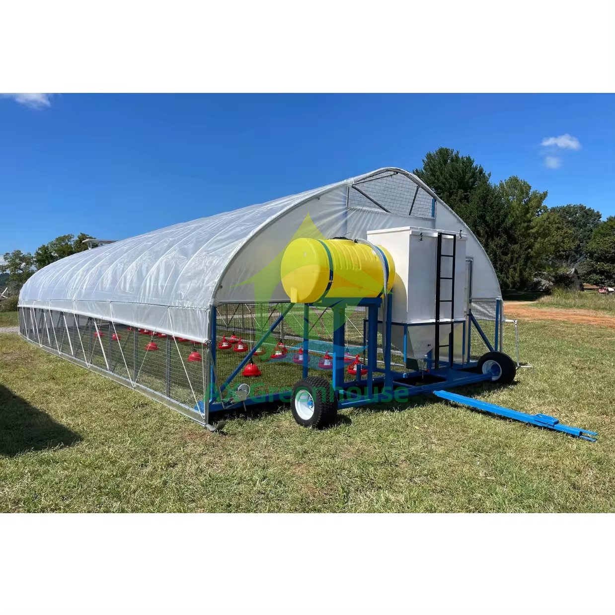 Single-span Low Cost Film Tunnel Agricultural Polytunnel Greenhouse Kit Equipment For Fruit