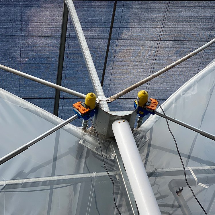 Baolida Multi-span Agricultural Greenhouse Accessories Equipment Greenhouse Dc 24v Electric Film Units Electric Film Roller