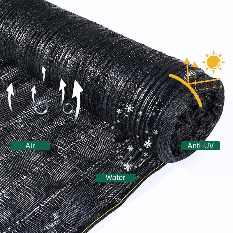 Factory Customized Size Hdpe 35%-95% Black Uv Agricultural Greenhouse Shade Netting Vegetable Planting Net For Fruit Orchard
