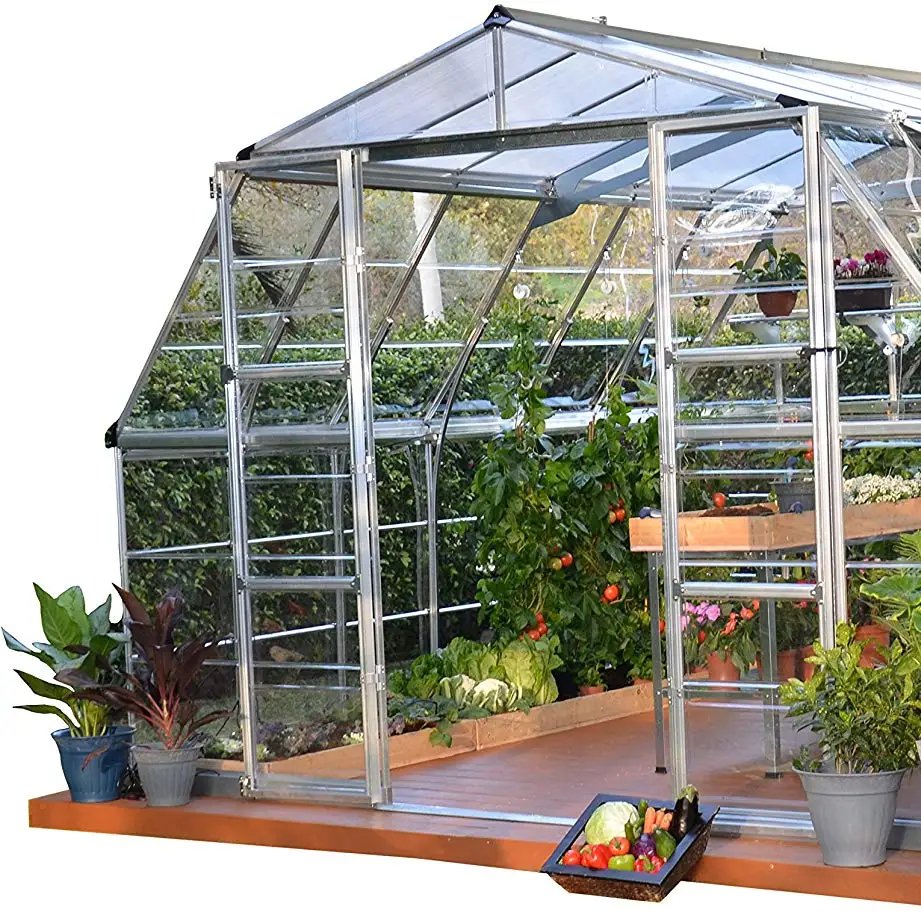 Home garden PC greenhouse polycarbonate natural greenhouses for plant